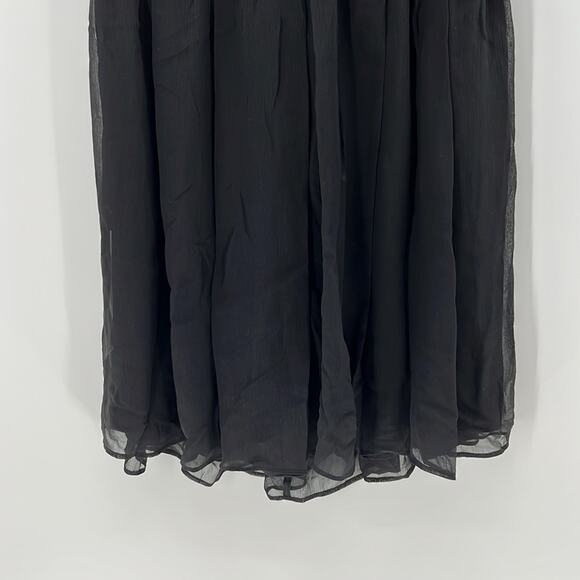 L'AGENCE Silk Crepe Halter Dress - Black - Small - New without tags - Picture 3 of 7